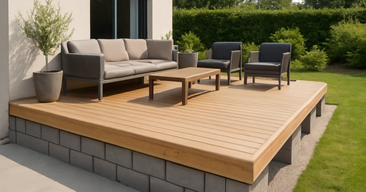 Terrasse en bois sur parpaing : guide complet pour une installation réussie