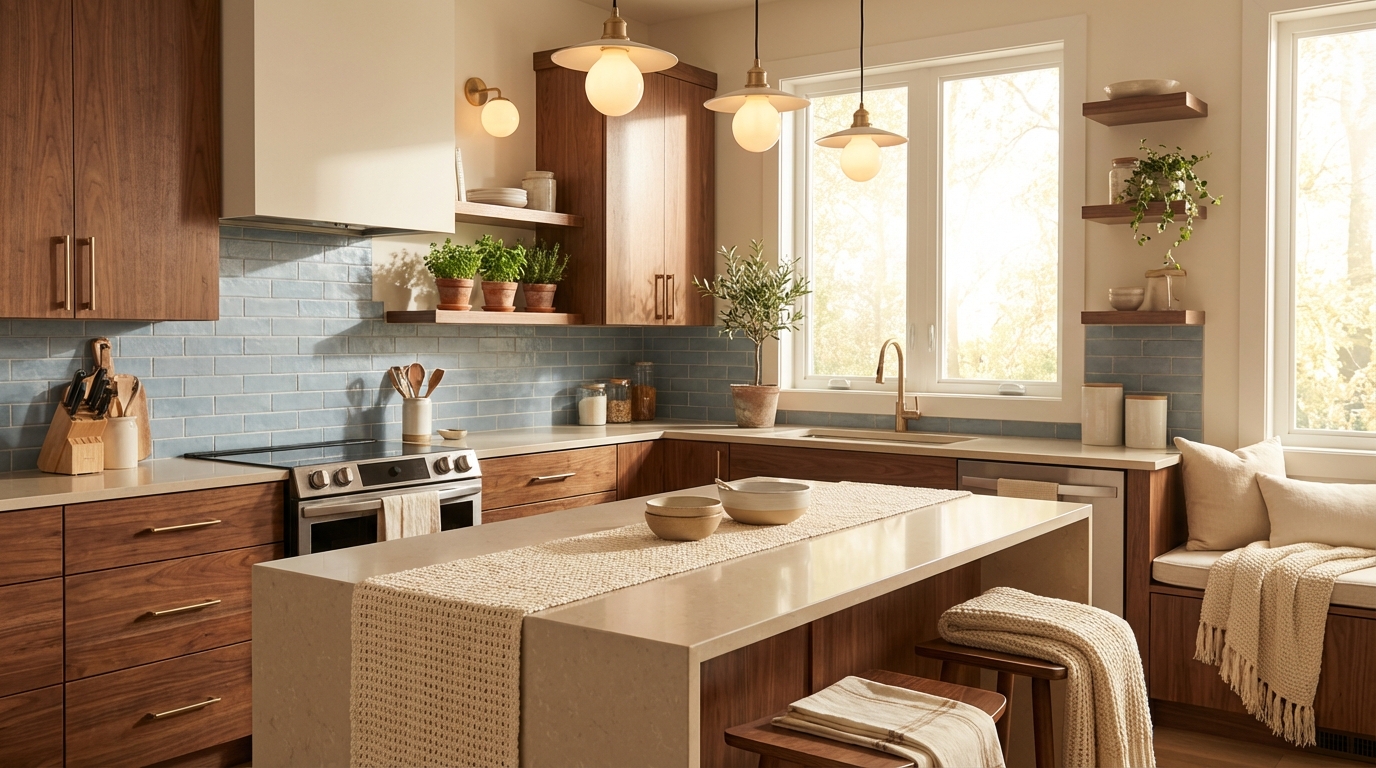 découvrez comment associer les teintes bois et bleu dans votre cuisine pour créer une ambiance chaleureuse et éviter l'effet 'froid'. conseils et idées déco pour un espace convivial et élégant.