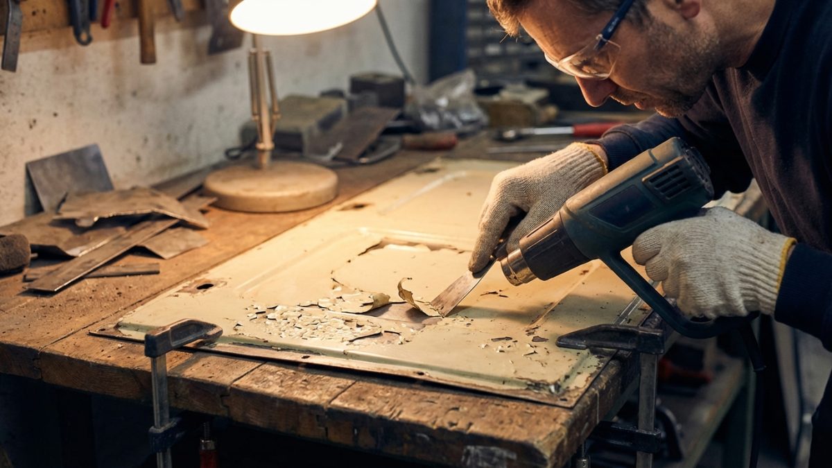 découvrez une méthode efficace pour décaper la peinture sur métal sans déformer la tôle, garantissant un résultat propre et intact.