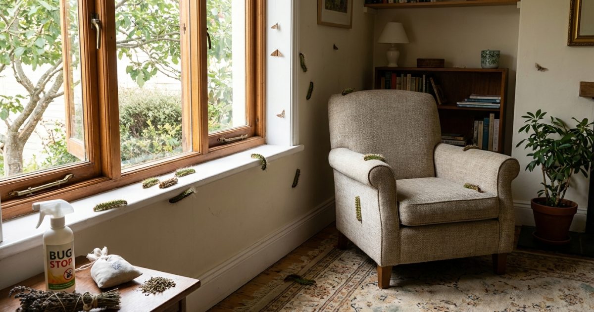 Chenilles dans la maison : d’où elles viennent et comment stopper l’invasion