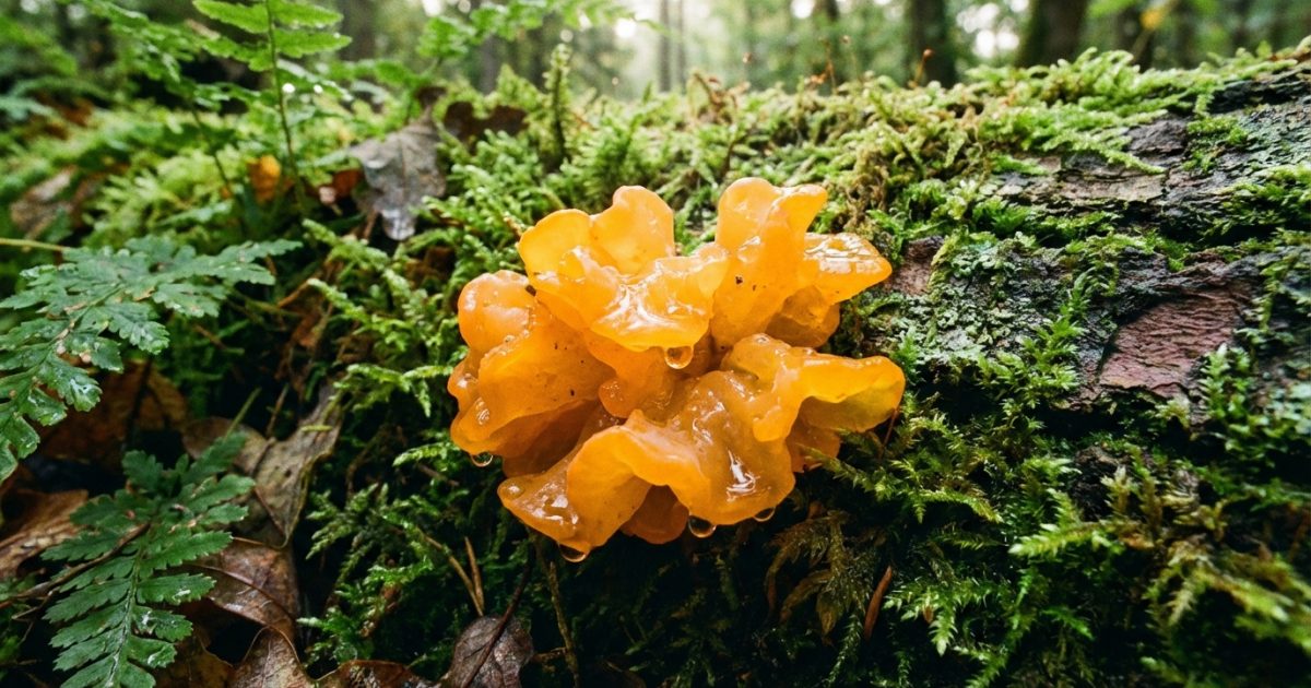 Ce champignon orange sur du bois mort, comment l’identifier et comment s’en débarrasser ?