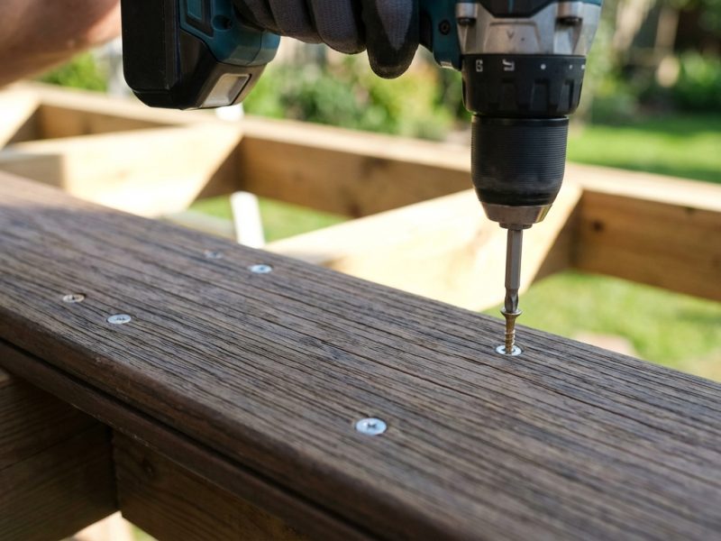 Combien de vis par lame de terrasse : le bon nombre pour éviter que ça bouge ou se fende