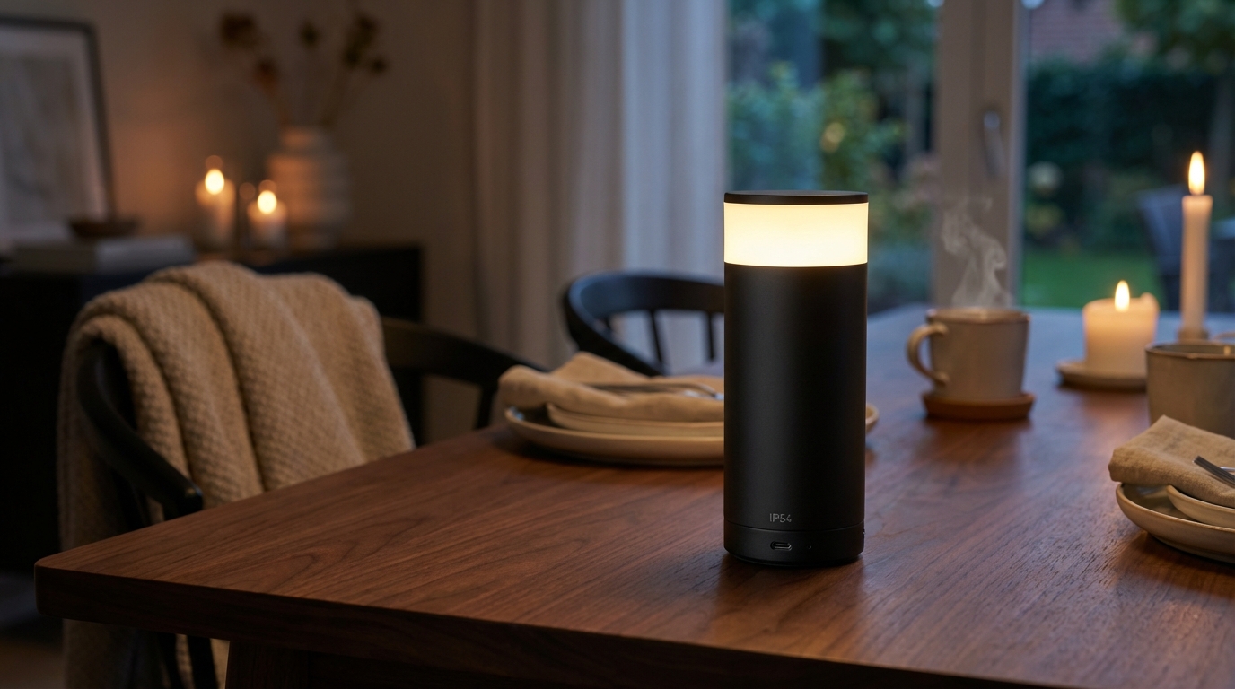 découvrez la joy lamp de lucide, une lampe rechargeable portable idéale pour illuminer vos espaces intérieurs et extérieurs avec style et praticité.