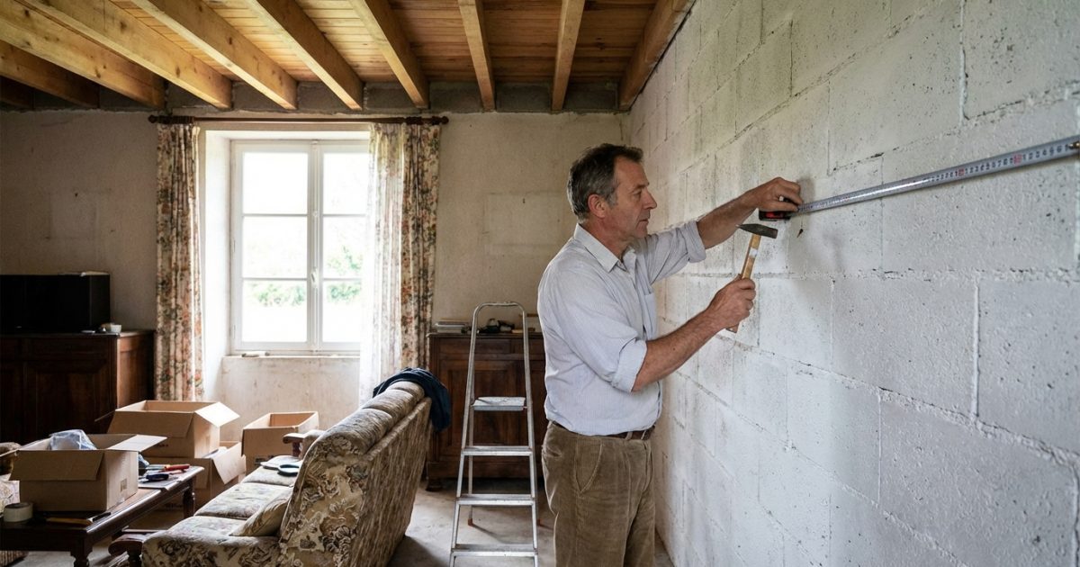 Reconnaître un mur porteur dans une maison des années 1970 sans prendre de risque avant travaux