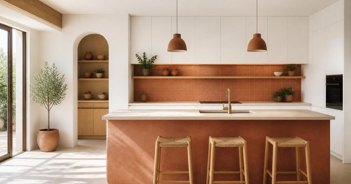Cuisine terracotta et blanc, comment créer un équilibre chaleureux sans surcharger la pièce