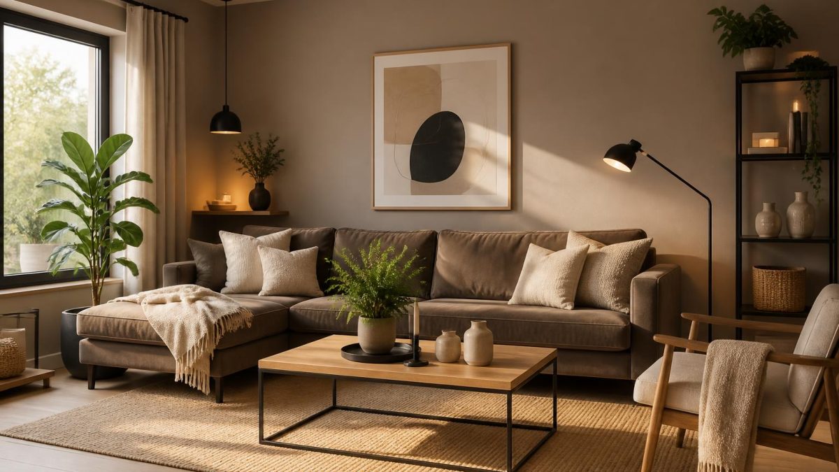 découvrez comment utiliser la couleur taupe dans votre salon pour créer une ambiance à la fois chaleureuse et moderne, en jouant avec les nuances et les textures pour un décor harmonieux.