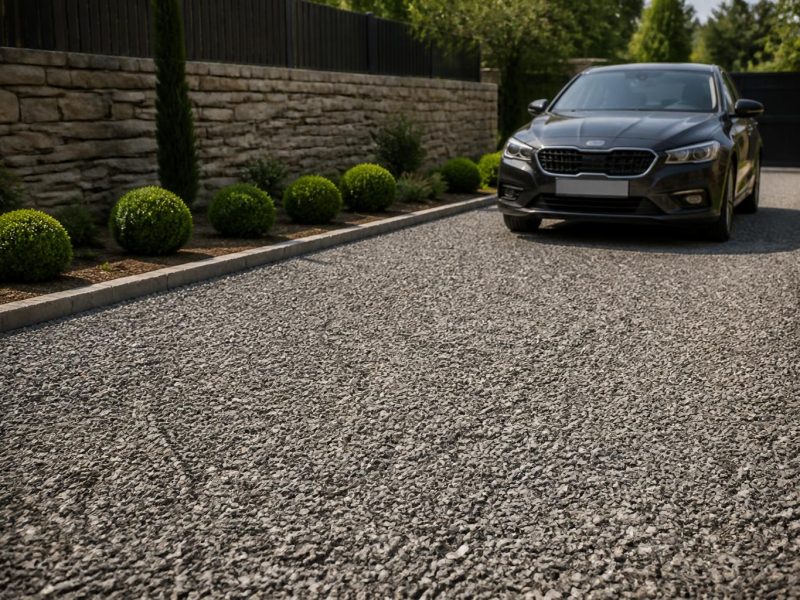 Quel gravier choisir pour une allée carrossable qui résiste au passage des voitures sans se disperser