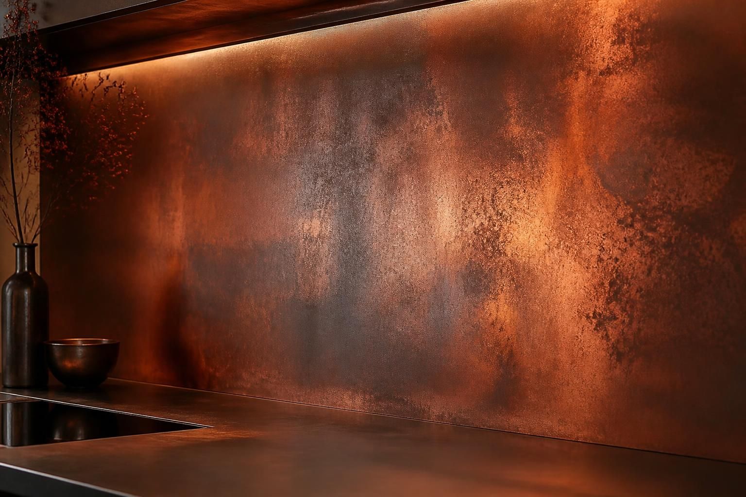 découvrez le secret du cuivre brûlé en décoration : comparaison entre le procédé de patine qui a duré 4 ans et celui qui a viré en seulement 6 mois. guide complet pour un résultat durable.