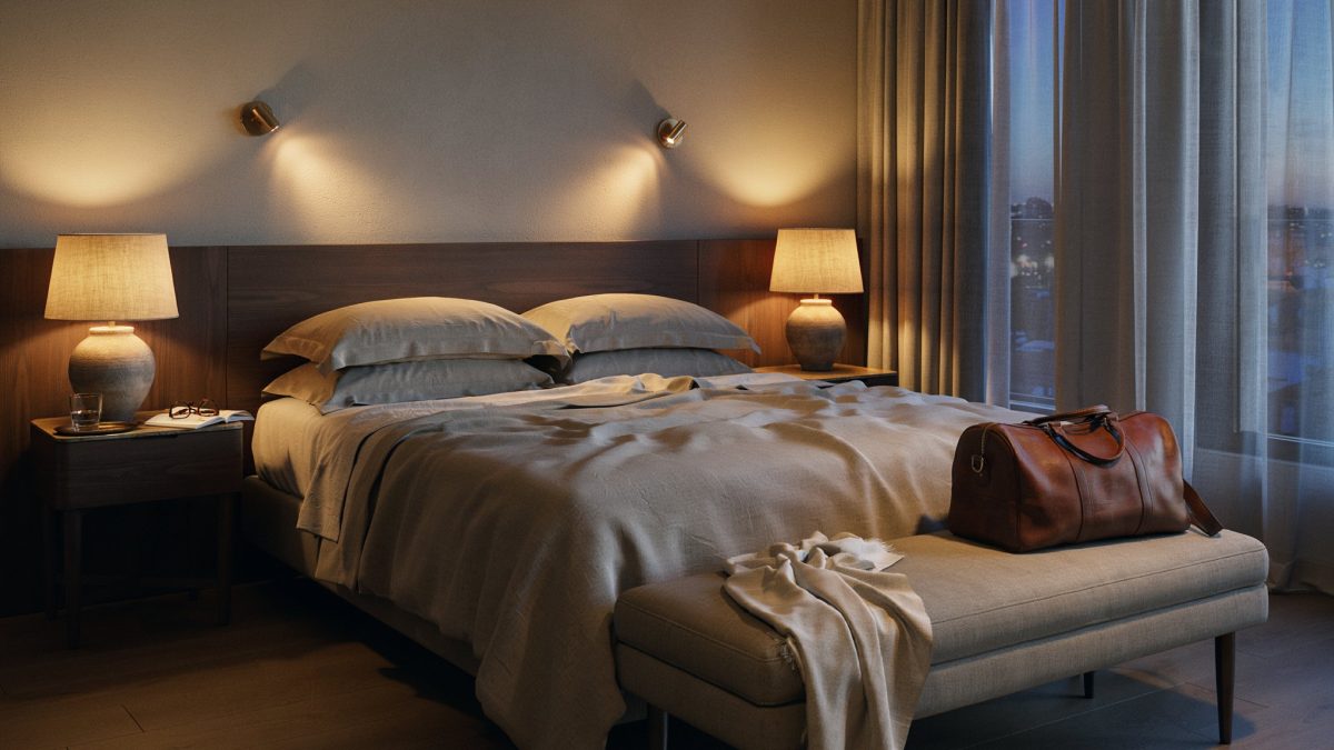 luminaire chambre d'hôtel