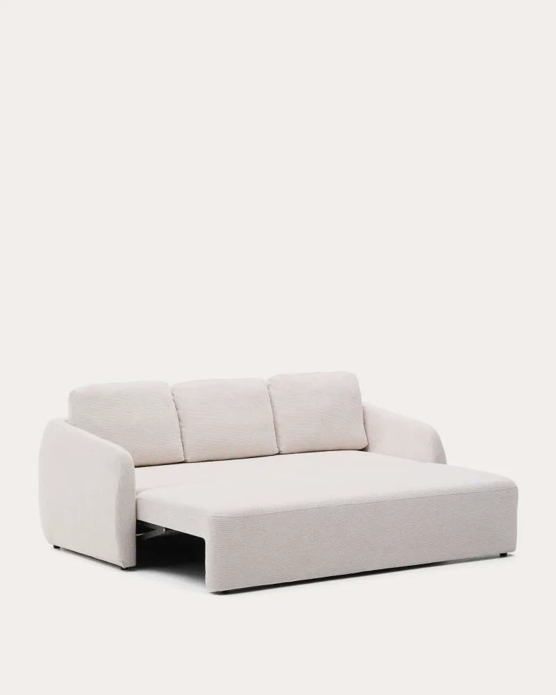Canapé-lit Laira déplié en couchage deux places