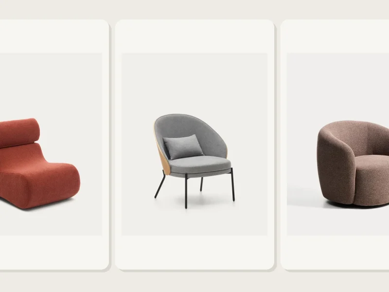 Sélection de trois fauteuils Kave Home du comparatif
