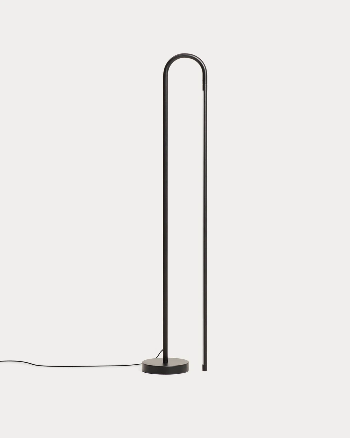 Lampadaire Bow noir en aluminium à LED intégrée