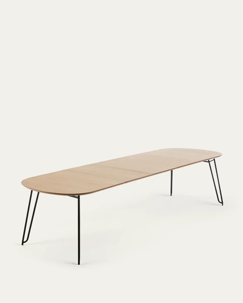Table Novac ouverte à 320 cm avec les trois rallonges en place