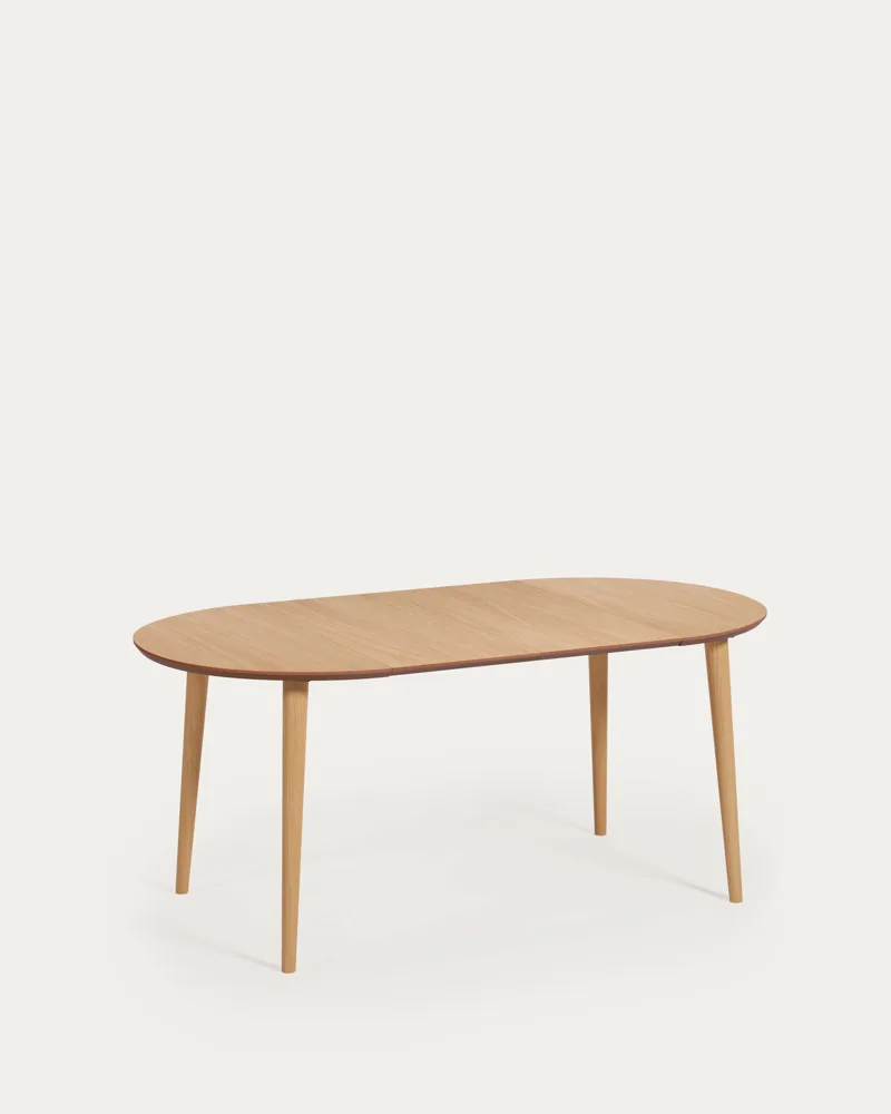 Table Oqui ouverte à 170 cm avec rallonges en place