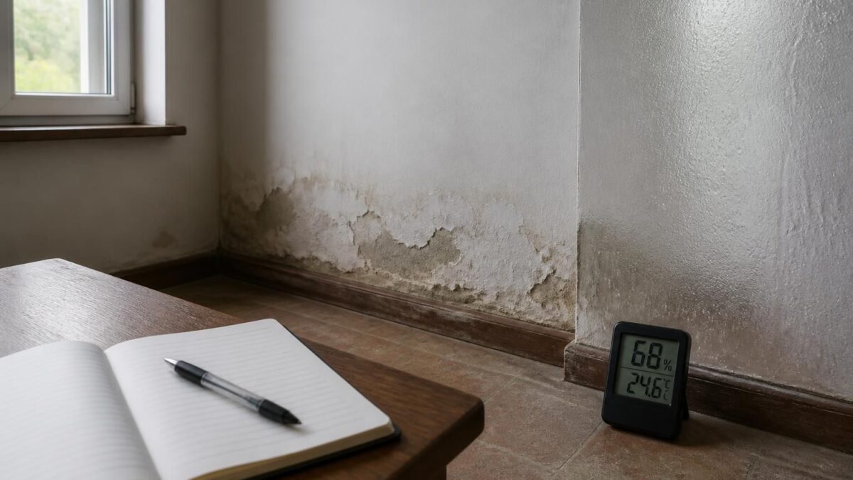 découvrez comment différencier l'humidité ascensionnelle de la condensation grâce à un protocole d'hygrométrie sur 4 jours, essentiel avant de signer tout contrat.