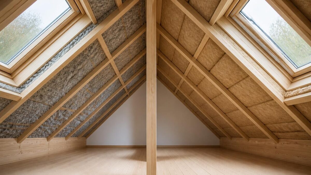 comparaison détaillée entre l'isolation en ouate de cellulose et la laine de bois dans les combles aménagés, basée sur 18 mois de relevés thermiques pour évaluer performance et confort.